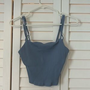 Ribbed workout tank top